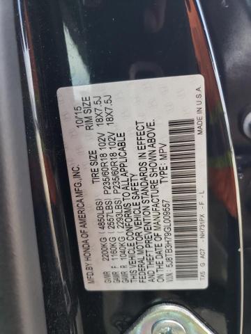 Photo 14 from auction – 2016 ACURA RDX ADVANC with VIN 5J8TB3H79GL009557