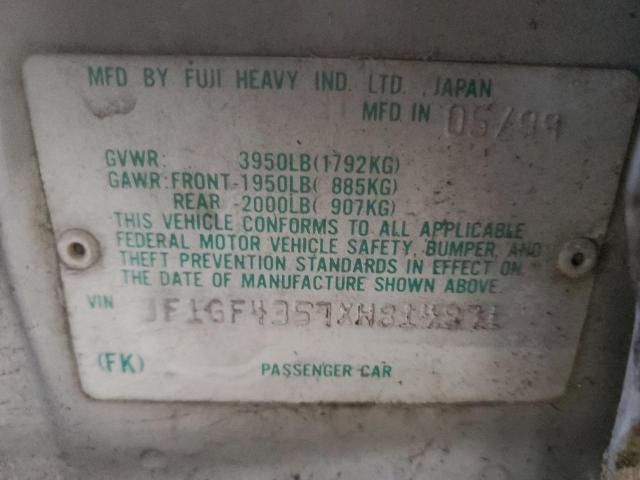 Photo 14 from auction – 1999 SUBARU IMPREZA L with VIN JF1GF4357XH814871