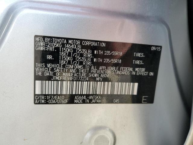 Photo 14 from auction – 2015 TOYOTA RAV4 LIMIT with VIN JTMDFREV4FD173224
