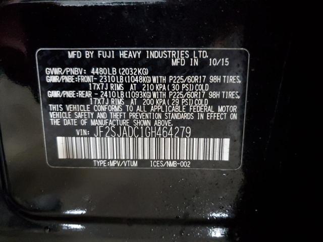 Photo 14 from auction – 2016 SUBARU FORESTER 2 with VIN JF2SJADC1GH464279
