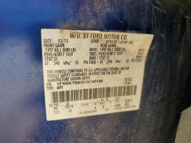 Photo 14 from auction – 2013 FORD EXPLORER with VIN 1FM5K7B83DGC40146