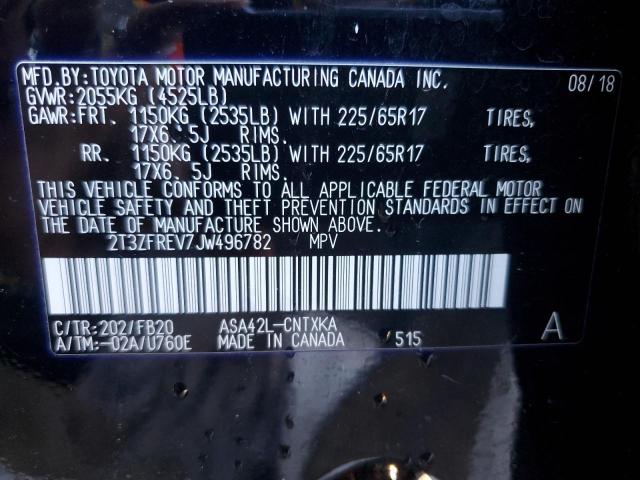 Photo 14 from auction – 2018 TOYOTA RAV4 LE with VIN 2T3ZFREV7JW496782