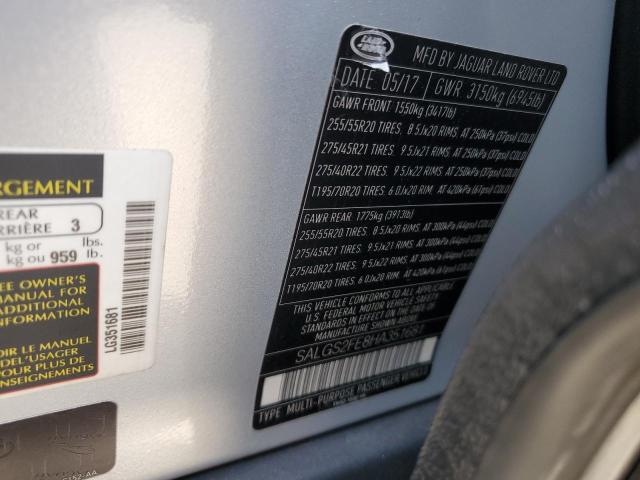 Photo 14 from auction – 2017 LAND ROVER RANGE ROVE with VIN SALGS2FE8HA351681