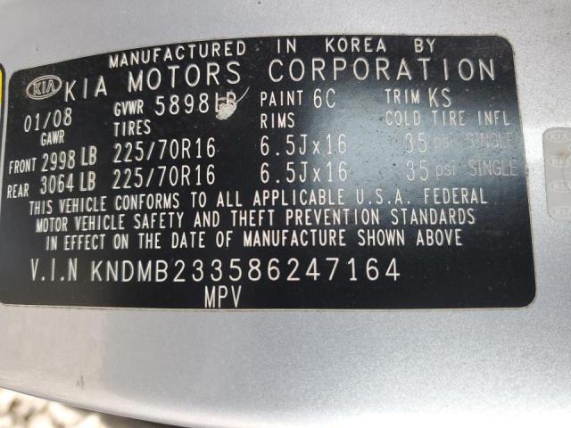 Photo 14 from auction – 2008 KIA SEDONA EX with VIN KNDMB233586247164