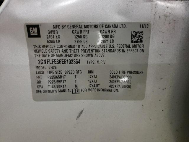 Photo 14 from auction – 2014 CHEVROLET EQUINOX LT with VIN 2GNFLFE36E6193364