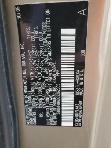 Photo 14 from auction – 2006 TOYOTA SEQUOIA LI with VIN 5TDBT48A06S262305