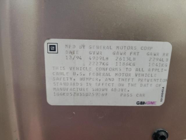 Photo 14 from auction – 1995 CADILLAC DEVILLE with VIN 1G6KD52B3SU259069