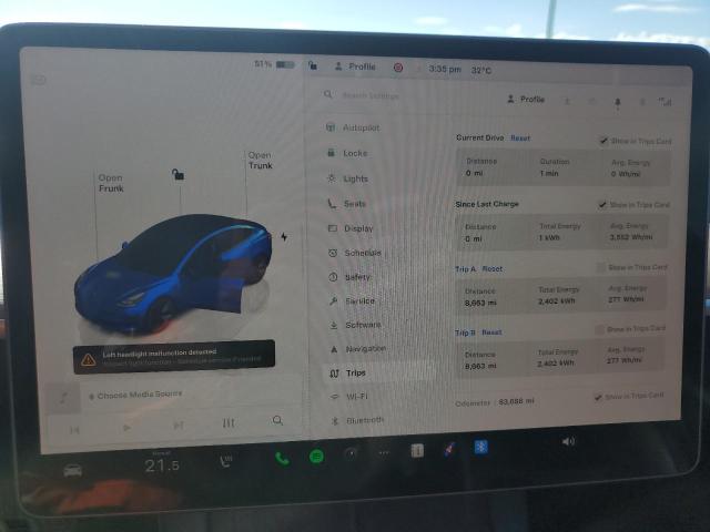 Photo 9 from auction – 2023 TESLA MODEL 3 with VIN 5YJ3E1EA8PF458970