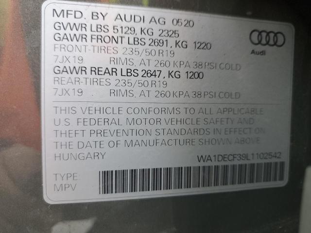 Photo 14 from auction – 2020 AUDI Q3 with VIN WA1DECF39L1102542