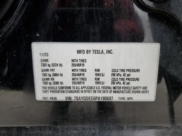 Photo 14 from auction – 2023 TESLA MODEL Y with VIN 7SAYGDEE6PA190697