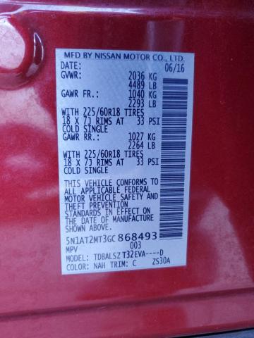 Photo 14 from auction – 2016 NISSAN ROGUE S with VIN 5N1AT2MT3GC868493