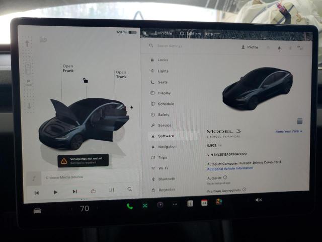 Снимка 9 от търг – 2024 TESLA MODEL 3 с VIN 5YJ3E1EA5RF843020