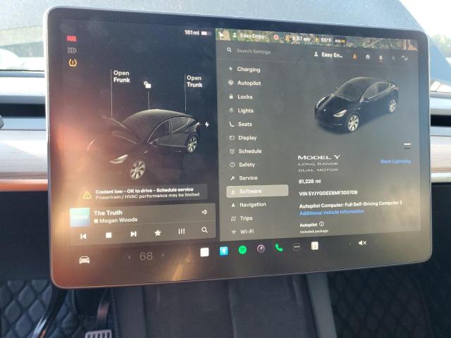 Foto 9 de la subasta – 2021 TESLA MODEL Y con VIN 5YJYGDEE8MF300709