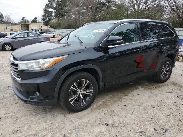 TOYOTA HIGHLANDER 2016 with VIN 5TDKKRFH1GS500762 - Photo from auction