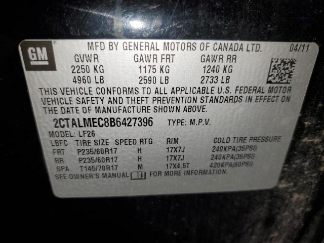 Photo 14 from auction – 2011 GMC TERRAIN SL with VIN 2CTALMEC8B6427396