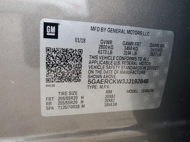 Photo 14 from auction – 2018 BUICK ENCLAVE PR with VIN 5GAERCKW3JJ192848
