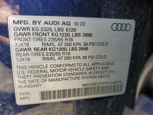 Photo 14 from auction – 2024 AUDI Q3 PREMIUM with VIN WA1DECF37R1046979