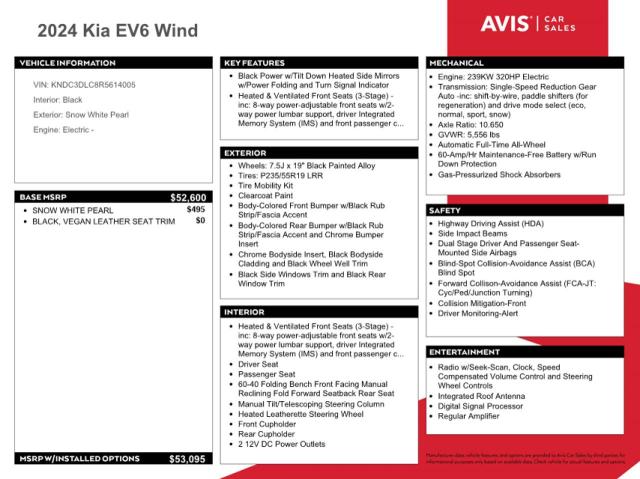 Photo 13 from auction – 2024 KIA EV6 LIGHT with VIN KNDC3DLC8R5614005
