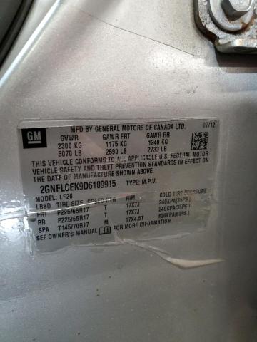 Photo 14 from auction – 2013 CHEVROLET EQUINOX LS with VIN 2GNFLCEK9D6109915
