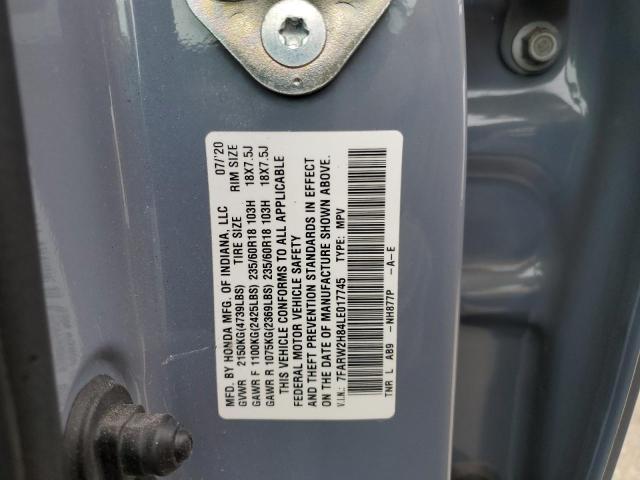 Photo 14 from auction – 2020 HONDA CR-V EXL with VIN 7FARW2H84LE017745