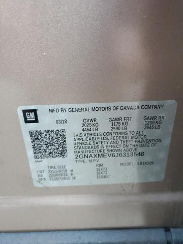 Photo 14 from auction – 2018 CHEVROLET EQUINOX PR with VIN 2GNAXMEV6J6313548