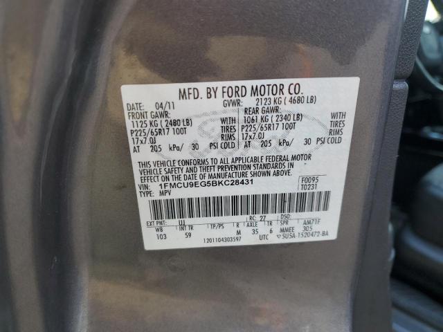 Photo 14 from auction – 2011 FORD ESCAPE LIM with VIN 1FMCU9EG5BKC28431
