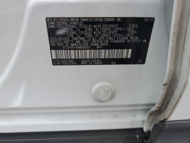 Photo 14 from auction – 2013 TOYOTA RAV4 LE with VIN 2T3ZFREV4DW006853
