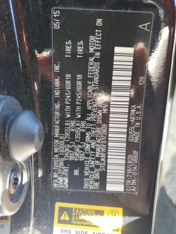 Photo 14 from auction – 2015 TOYOTA HIGHLANDER with VIN 5TDJKRFH5FS173809