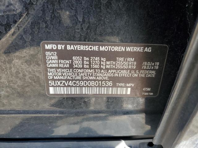 Photo 14 from auction – 2013 BMW X5 XDRIVE3 with VIN 5UXZV4C59D0B01536