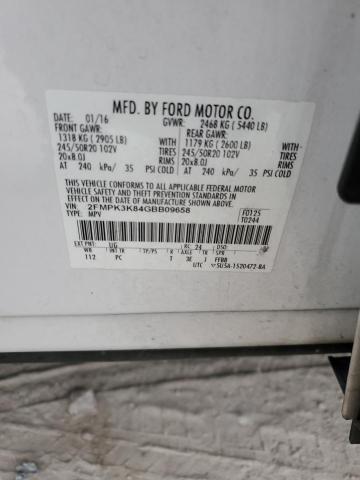 Photo 14 from auction – 2016 FORD EDGE TITAN with VIN 2FMPK3K84GBB09658