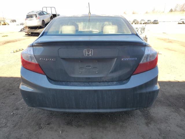 Photo 6 from auction – 2012 HONDA CIVIC HYBR with VIN JHMFB4F34CS001978