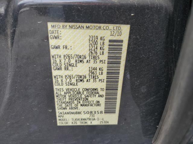 Photo 14 from auction – 2011 NISSAN XTERRA OFF with VIN 5N1AN0NU8BC508358