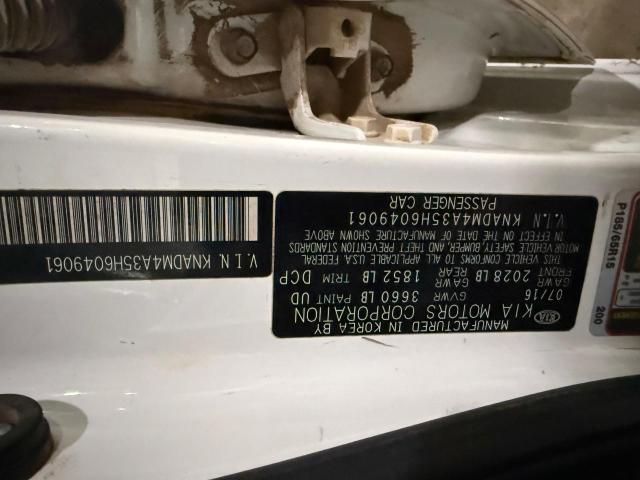 Photo 10 from auction – 2017 KIA RIO LX with VIN KNADM4A35H6049061