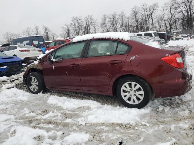 Photo 2 from auction – 2012 HONDA CIVIC LX with VIN 2HGFB2F5XCH559706