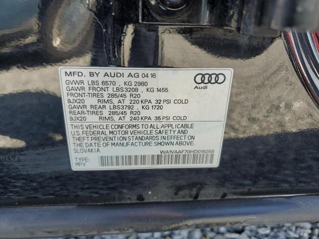 Photo 14 from auction – 2017 AUDI Q7 PRESTIG with VIN WA1VAAF70HD015058