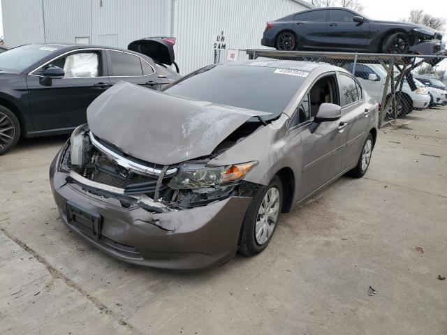 Photo 1 from auction – 2012 HONDA CIVIC LX with VIN 2HGFB2F51CH589564