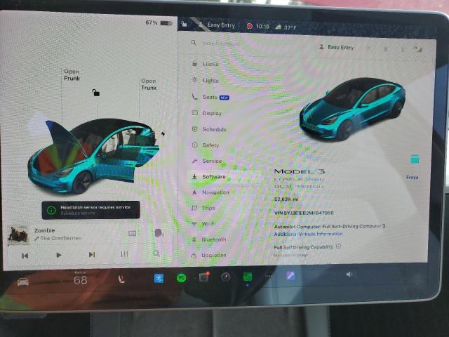 Photo 9 from auction – 2021 TESLA MODEL 3 with VIN 5YJ3E1EB2MF847950