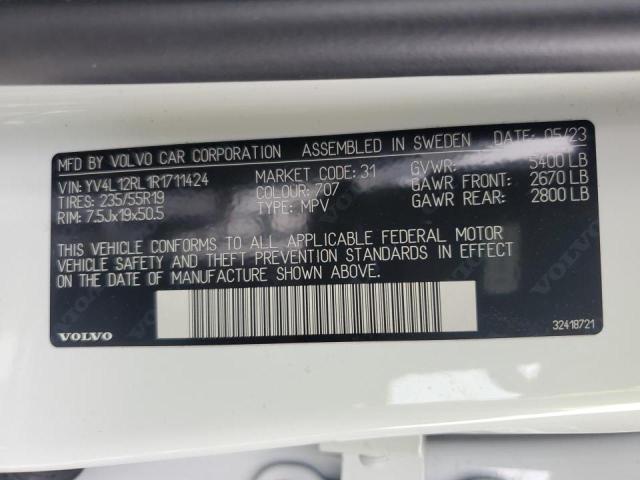 Photo 14 from auction – 2024 VOLVO XC60 PLUS with VIN YV4L12RL1R1711424