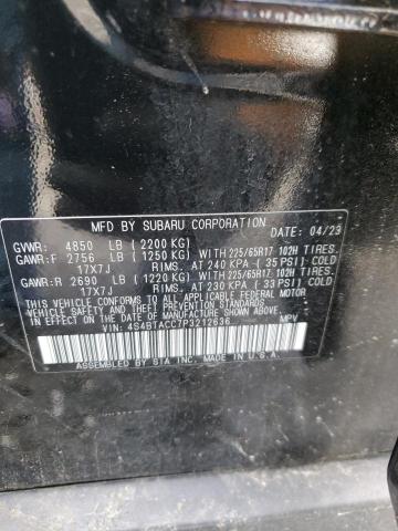 Photo 14 from auction – 2023 SUBARU OUTBACK PR with VIN 4S4BTACC7P3212636