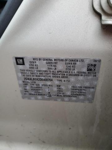 Photo 14 from auction – 2013 CHEVROLET EQUINOX LS with VIN 2GNALBEK2D6408764