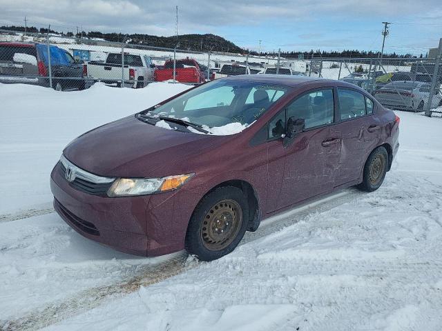 HONDA CIVIC LX 2012 with VIN 2HGFB2F47CH062149 - Photo from auction