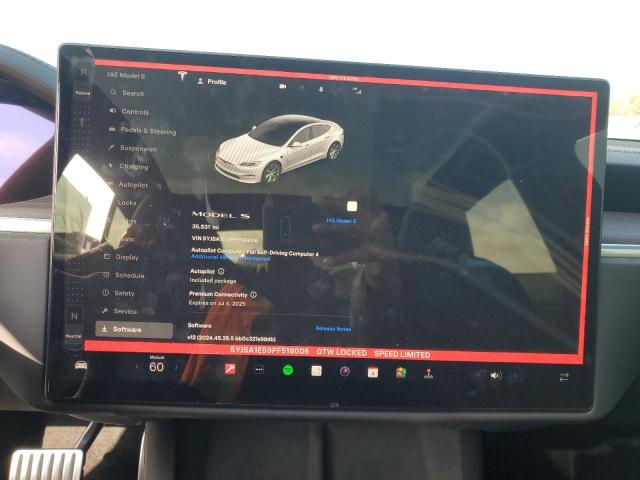 Photo 9 from auction – 2023 TESLA MODEL S with VIN 5YJSA1E59PF518006