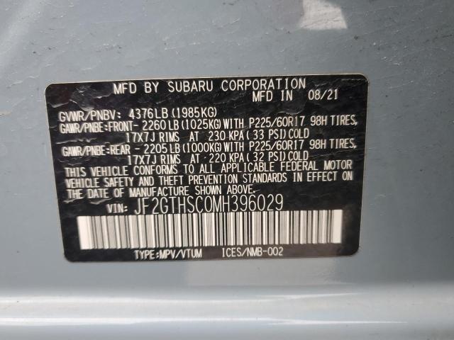 Photo 14 from auction – 2021 SUBARU CROSSTREK with VIN JF2GTHSC0MH396029