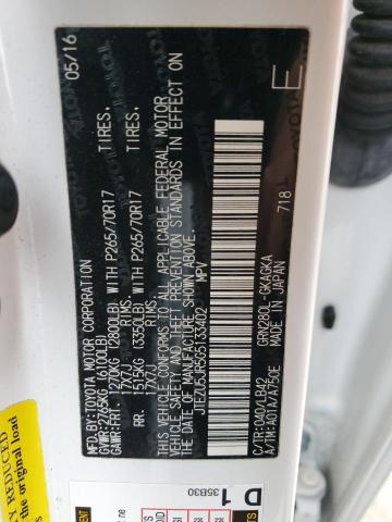Photo 14 from auction – 2016 TOYOTA 4RUNNER SR with VIN JTEZU5JR5G5133402
