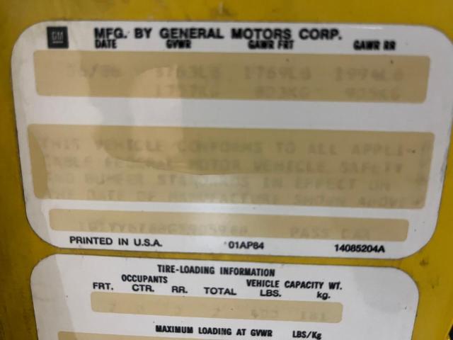 Photo 10 from auction – 1986 CHEVROLET CORVETTE with VIN 1G1YY6788G5905988