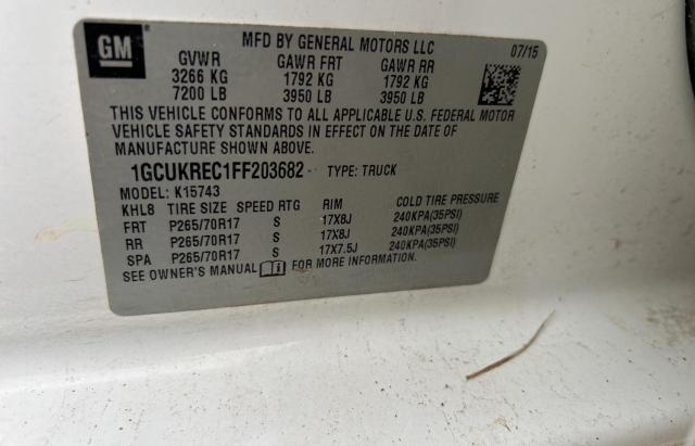 Photo 10 from auction – 2015 CHEVROLET SILVERADO with VIN 1GCUKREC1FF203682