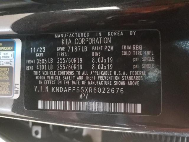 Photo 14 from auction – 2024 KIA EV9 WIND with VIN KNDAFFS5XR6022676