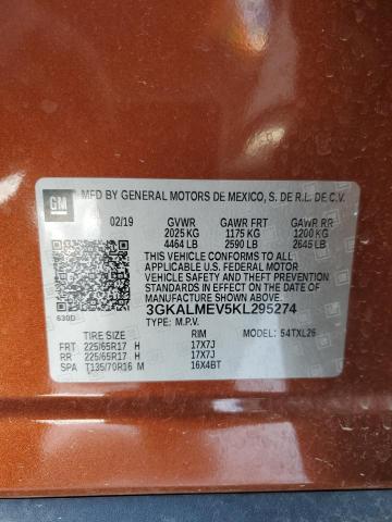 Photo 14 from auction – 2019 GMC TERRAIN SL with VIN 3GKALMEV5KL295274