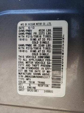 Photo 14 from auction – 2013 NISSAN ROGUE S with VIN JN8AS5MV8DW652017