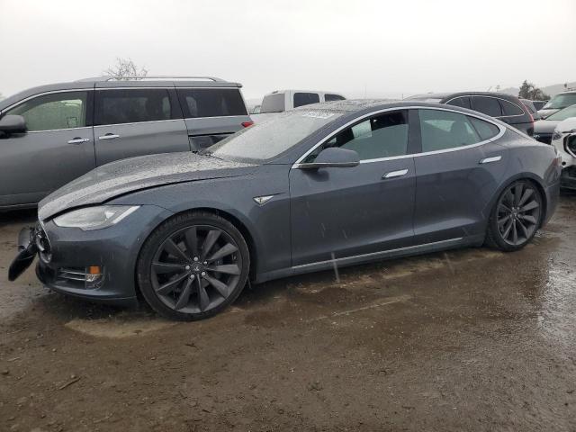 TESLA MODEL S 2015 with VIN 5YJSA1E25FF104130 - Photo from auction